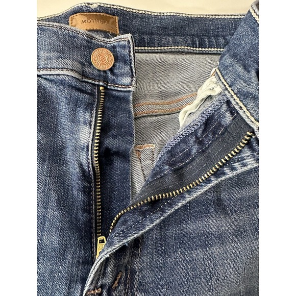 Mother Jeans‎ Women's Size 26 Blue The Insider Crop Step Chew Stretch Flare - Picture 9 of 9